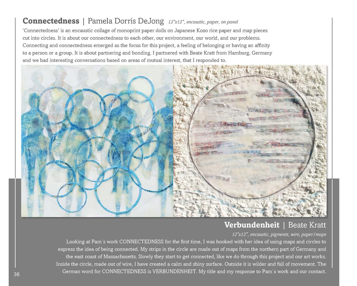 Images from Transatlantic Fusion: A Collaboration between New England Wax and European Encaustic Artists